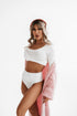 (2pcs) String type panties T0153 - WHITE + BLACK